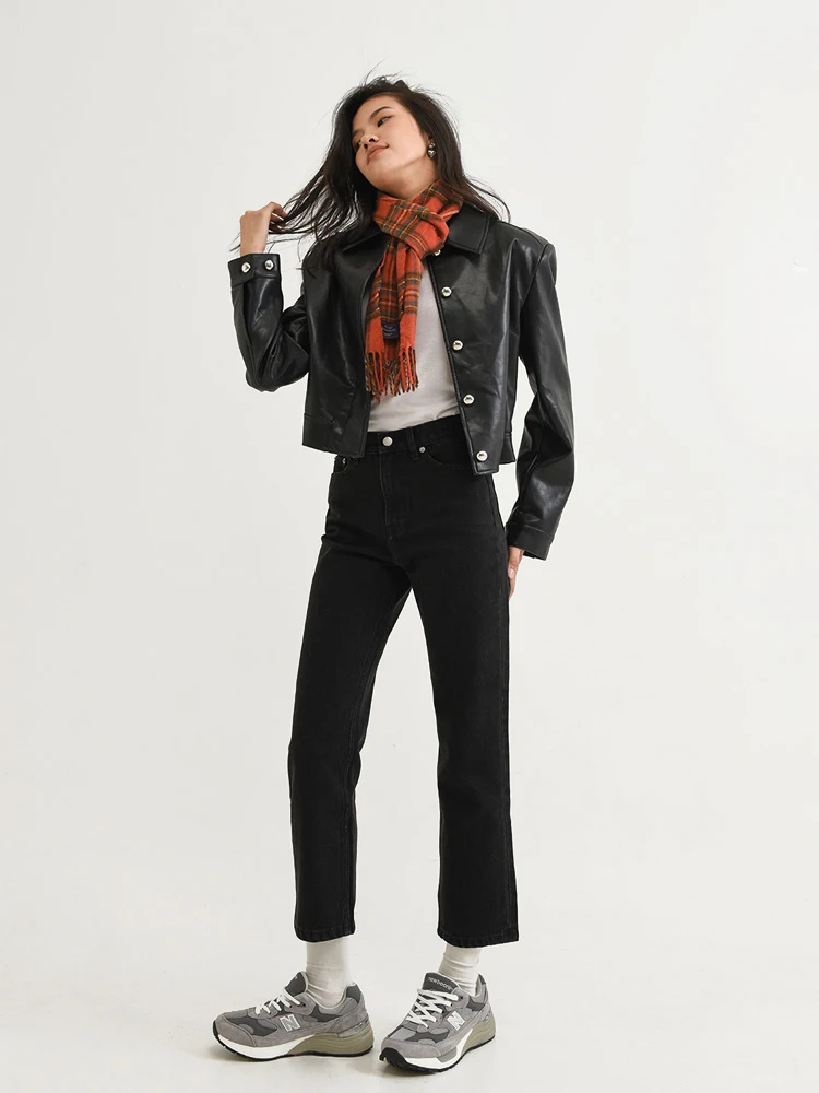 

Zuccos, прямые джинсы с высокой талией, девять дюймов, женские утягивающие джинсы Bla, для грушевидной формы, осенний сезон