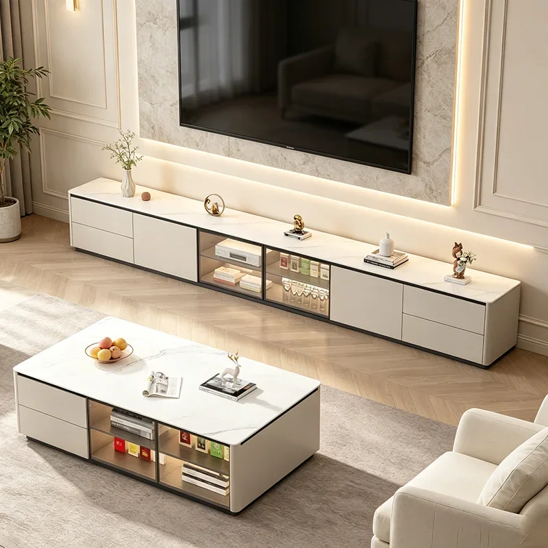 &Glamour Luxury Tv Stands Rustic Simple Nordic Floor Tv Stands Premium Classic Meubles Télévision Furniture For Living Room