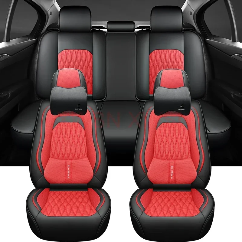 Universal Car Seat Cover for SEAT All Car Models Leon Arona Ateca Tarraco Ibiza Alhambra Car Accessories Nappa Leather