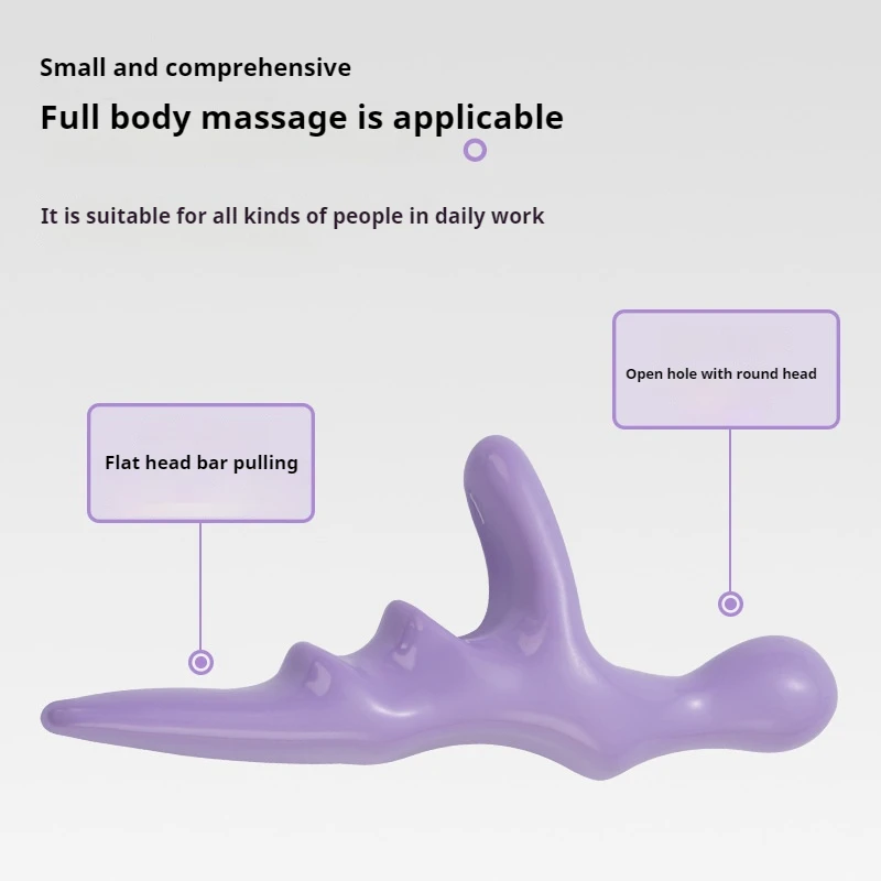 A foot massager with manual massage of the vertebra, foot massage stick with foot meridian dredging acupoint, hand-held foot mas