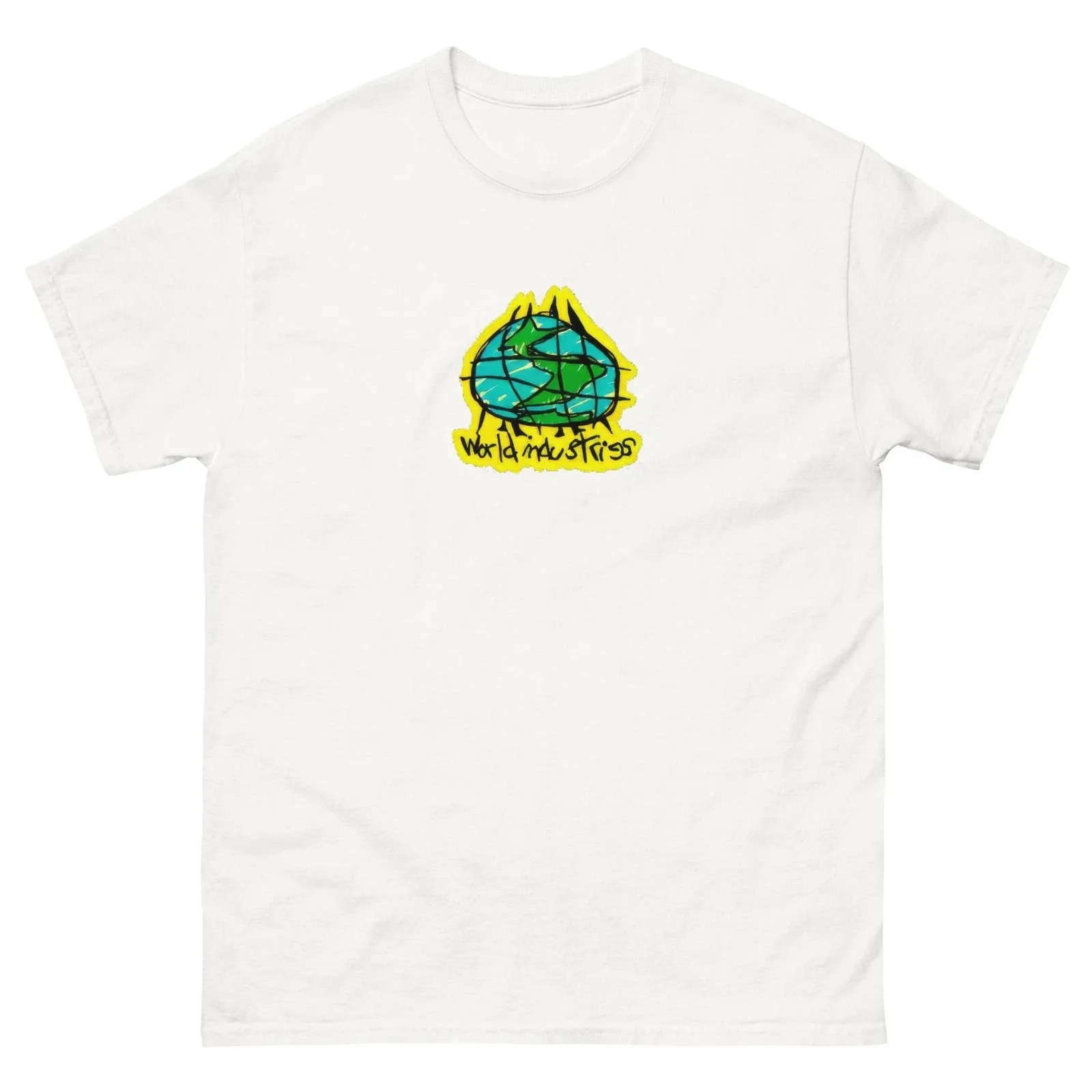 New World Industries OG 1990s Logo T-shirt Skateboarding Tee Graphic Printing High-end Luxury Unisex Style Both of Men and Women
