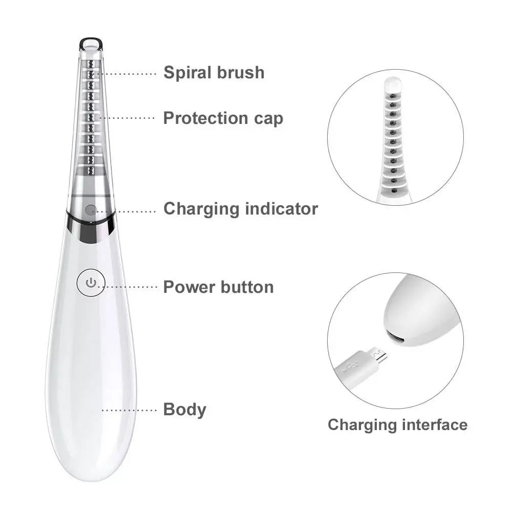 Outils de maquillage, recourbe-cils chauffant électrique, Mini ensemble d'outils de beauté personnels portables