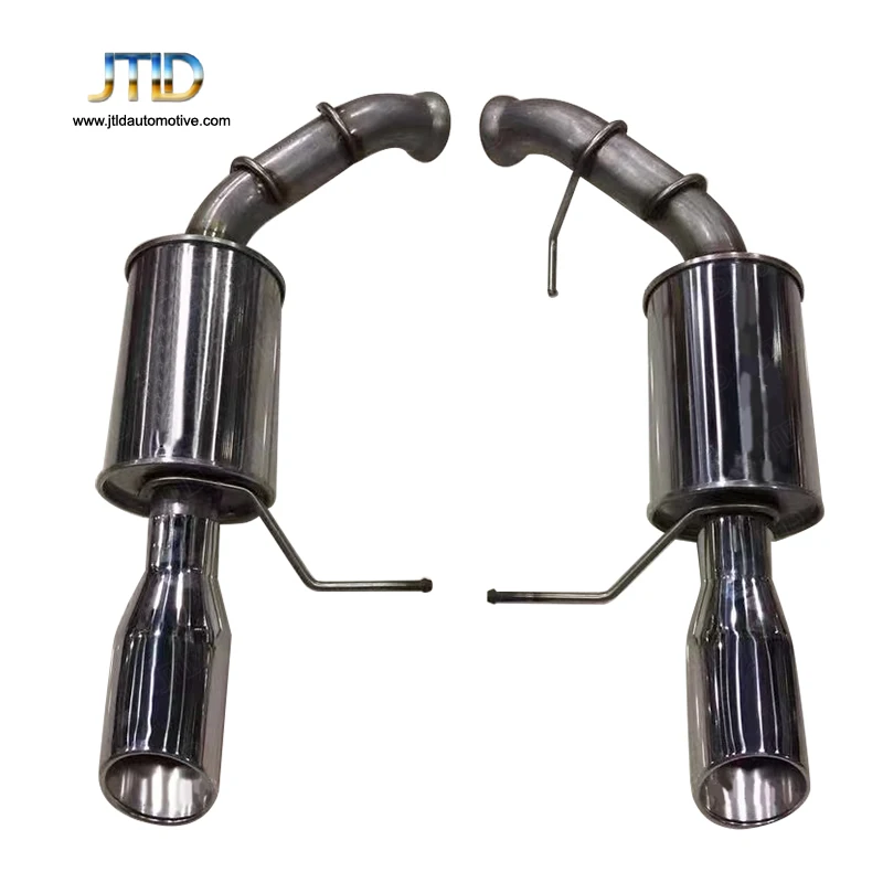 JTLD stainless steel performance exhaust rear part muffler for Ford Mustang 3.7 5.0 2012 rear part exhaust system