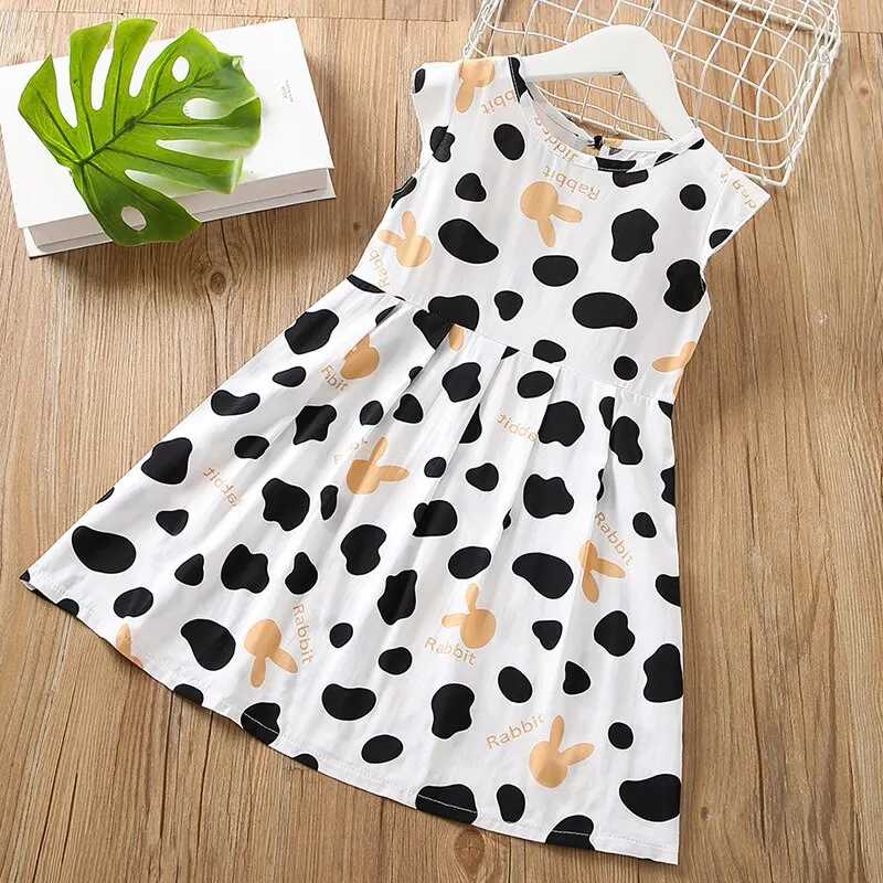 Girl\'s Dress New Style Big Child Princess Skirt Summer Sleeveless CHILDREN\'S Dress Vest Skirt
