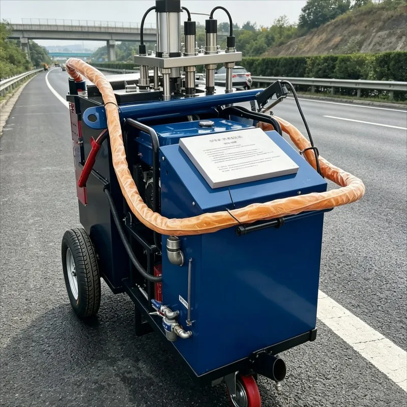 Customized Pavement Crack Sealing Equipment Hand Push Electric Driven Asphalt Pavement Repair For Highway