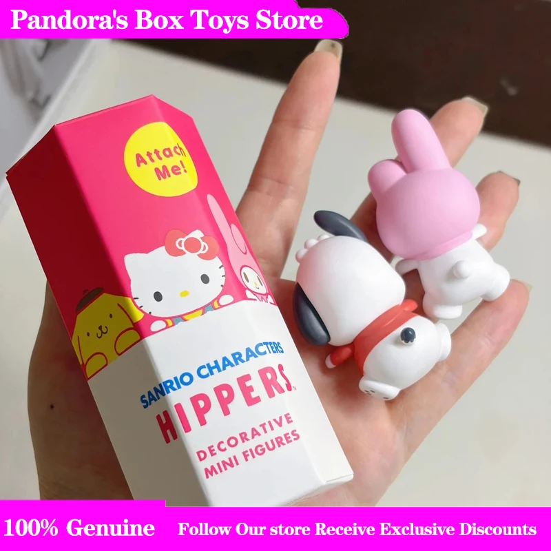 Neue Original Sanrio Family Party Serie Blindbox Auto-Puppe Überraschungsbox Niedliche Schreibtisch-Dekoration Puppe Geburtstagsgeschenke für Liebhaber