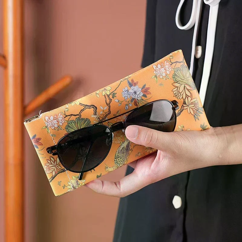 Portable PU Leather Glasses Bag Anti Pressure Anti-lost Sunglasses Storage Bag Simple Glasses Case Eyewear Bag