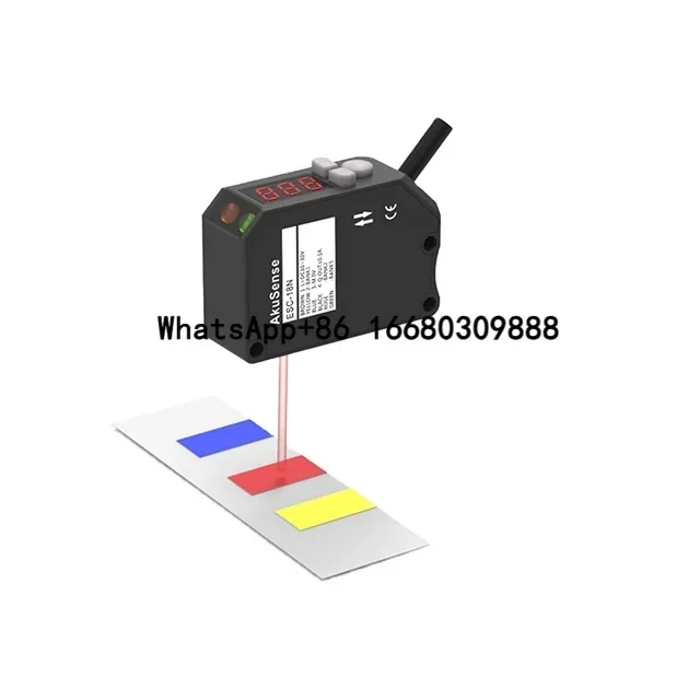 RGB light sources color sensor factory 10-30 VDC industrial colour sensor photoelectric contrast sensor for inspection