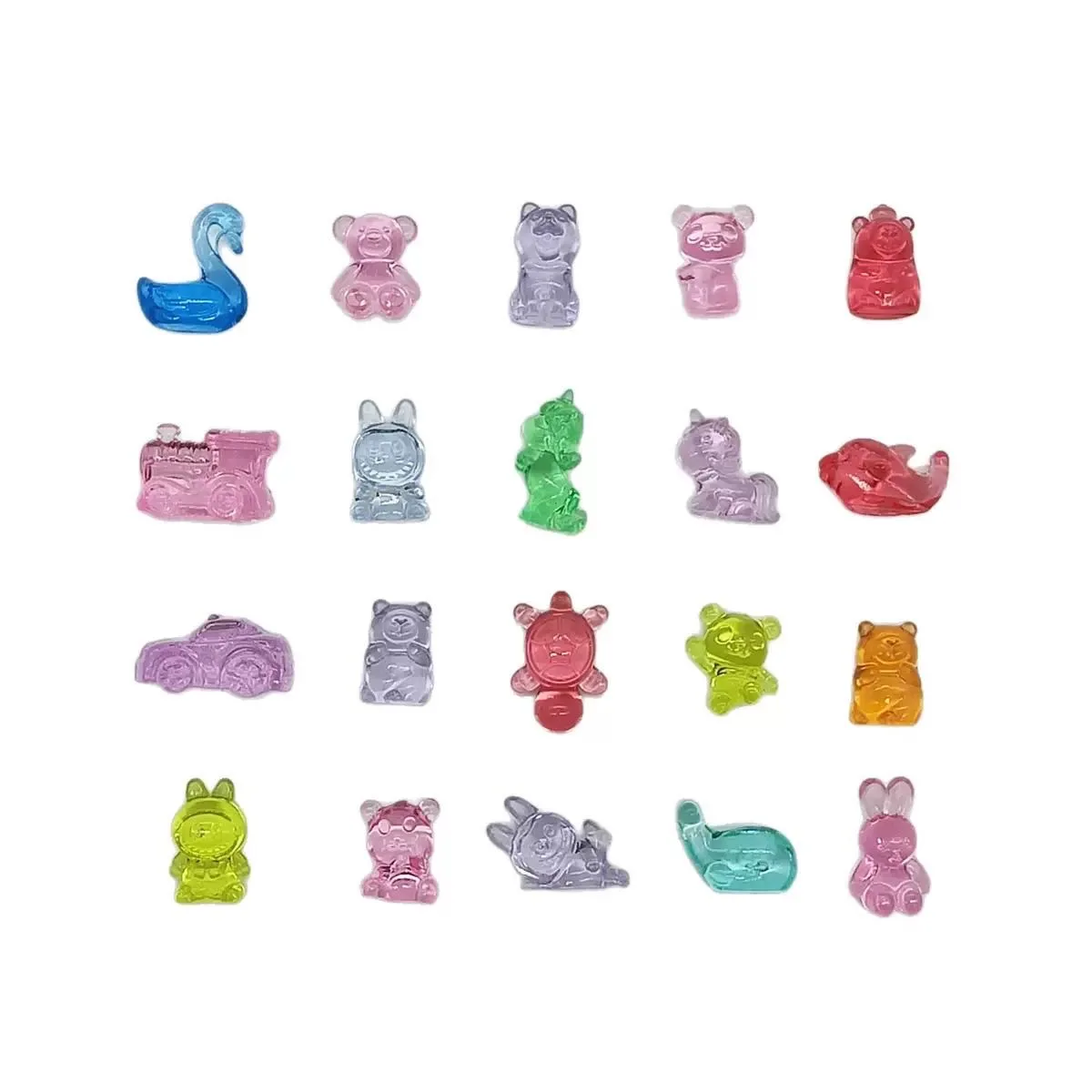 Mini Variety Mixed Cartoon Resin Animal Biological Ornament Creative Home Garden Desktop Teddy Bear Puppy Decoration Toy Gift - view 6