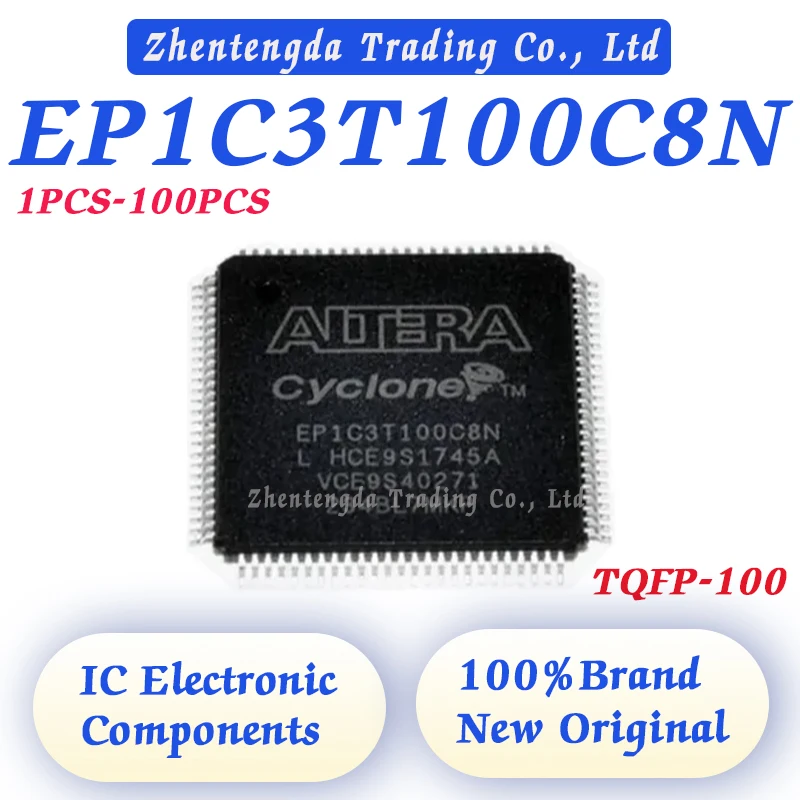 1PCS-100PCS EP1C3T100C8N EP1C3T100C8 EP1C3T100C EP1C3T100 EP1C3T IC FPGA 65 I/O 100TQFP