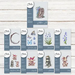 Bunnies Collection Wildflower Wall Wings Metal Cutting Dies Silicone Stamps Scrapbooking Stencil Photo Album Card DIY Paper