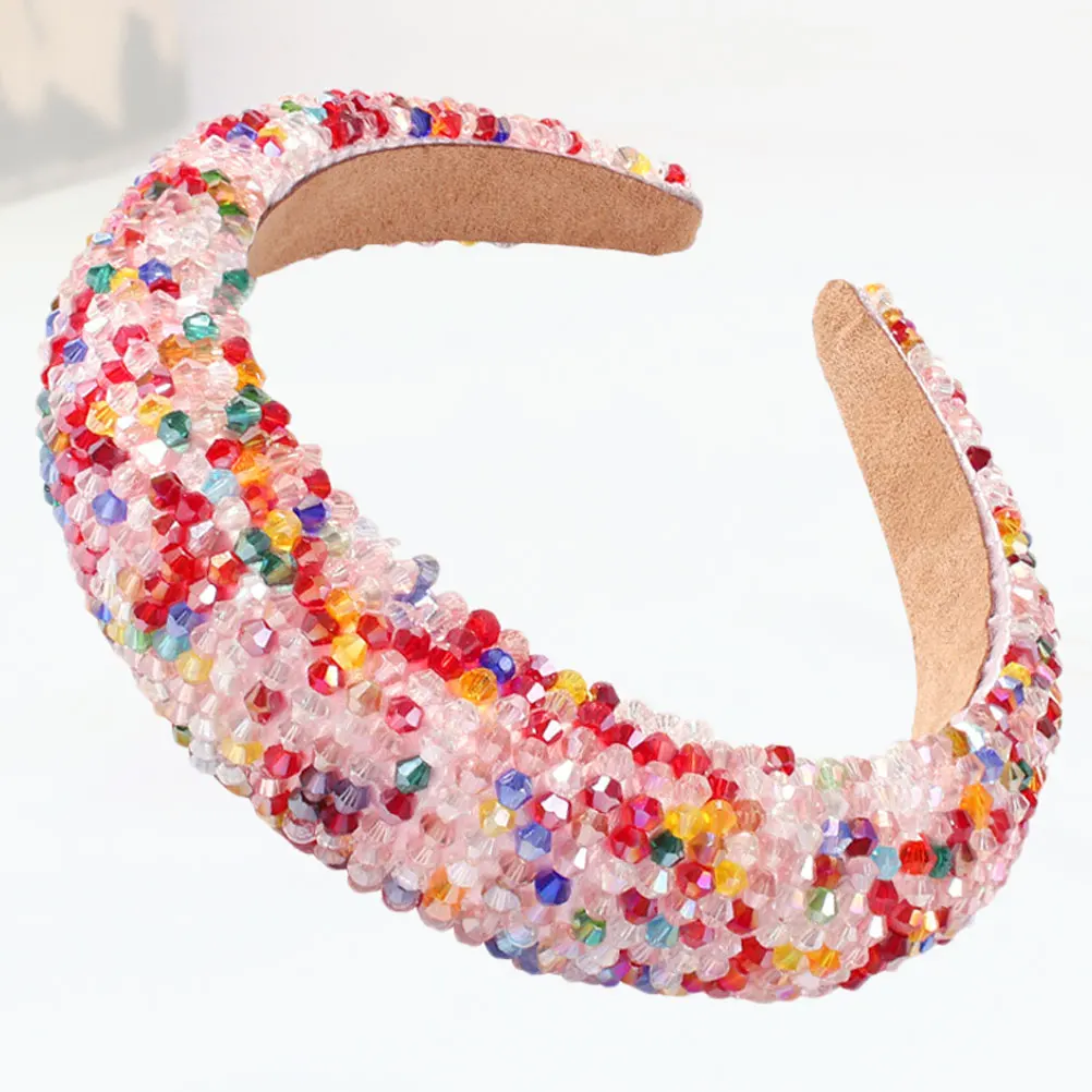 

Elegant Crystal Headb Women Wedding Hair Hoop Glitter Bridal Accessories Banquet Party Decoration Bridesmaid Jewelry