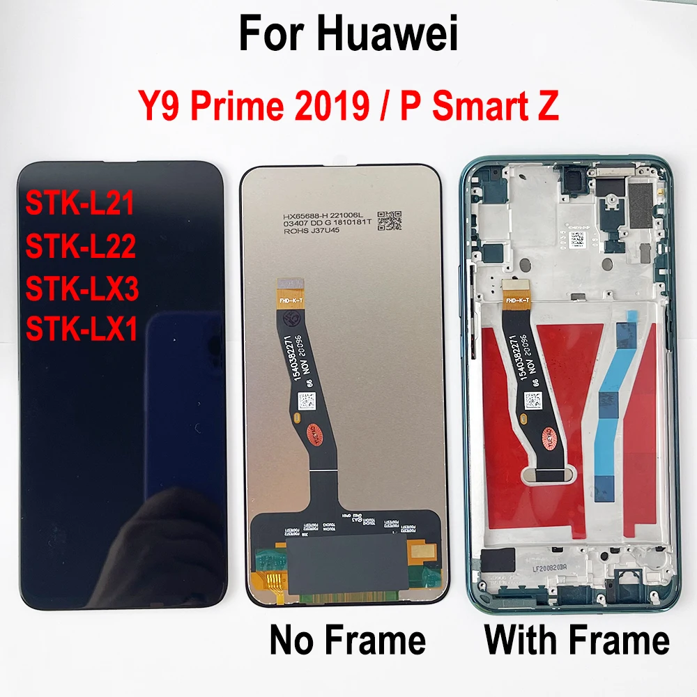 gefensi-y9-prime-2019-stk-l21-stk-l22-stk-lx3-schermo-lcd-per-huawei-p-smart-z-display-lcd-touch-screen-digitale-con-fra