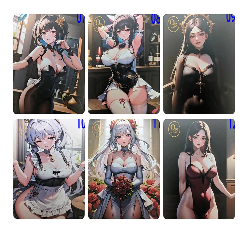 Japanese anime Goddess Story OR Zodiac signs Shenhe Eula Hu Tao Collectible cards Christmas birthday gifts Children's toys