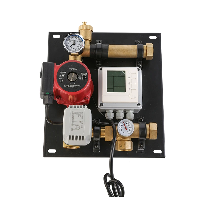 Heating HVAC Water Mixing Control System for House  with Underfloor Heating System  Manifold