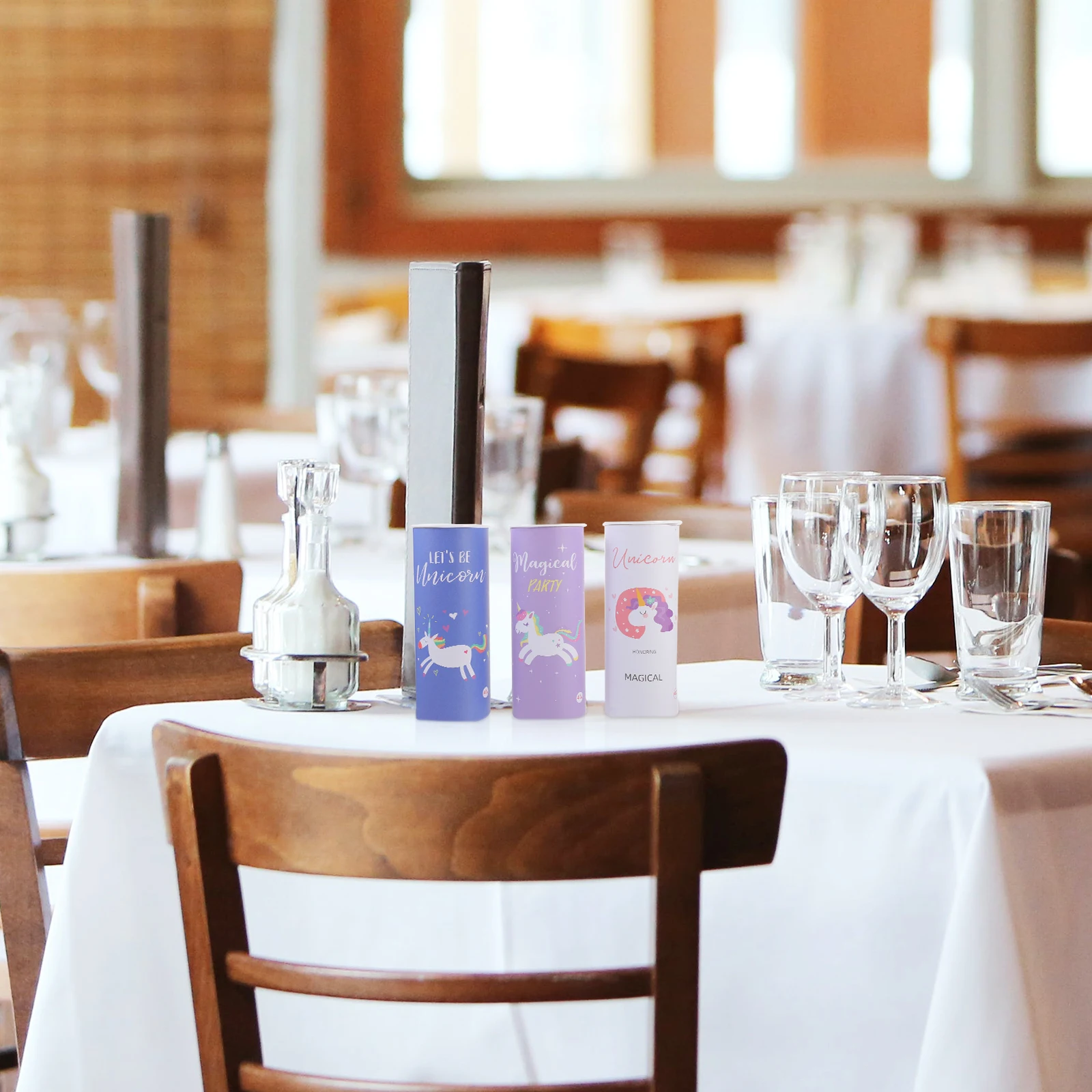 

3Pcs Cartoon Printed Napkins Adorable Unicorn Pattern Water Absorbent Party Supplies for Holiday Family Gathering Decorative