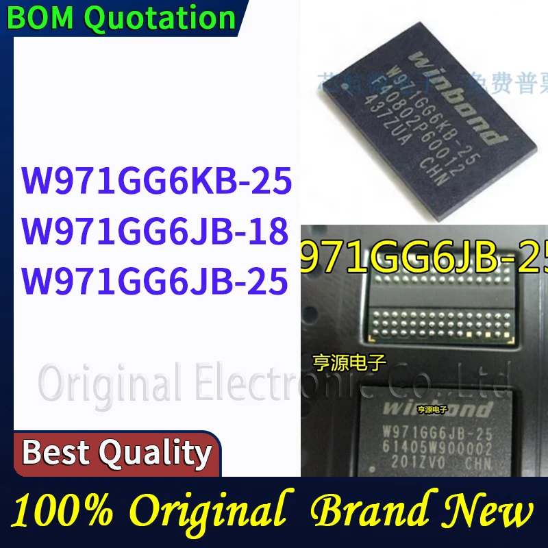 W971GG6KB-25 W971GG6JB-18 W971GG6JB-25 In stock Original High quality