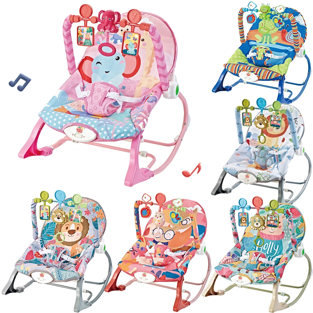 Baby Electric Rocking Chair Cradle Multifunctional Toys with Music Vibration Newborn Cradle Bed Sleep Shaker Fit 0-2 Years Old