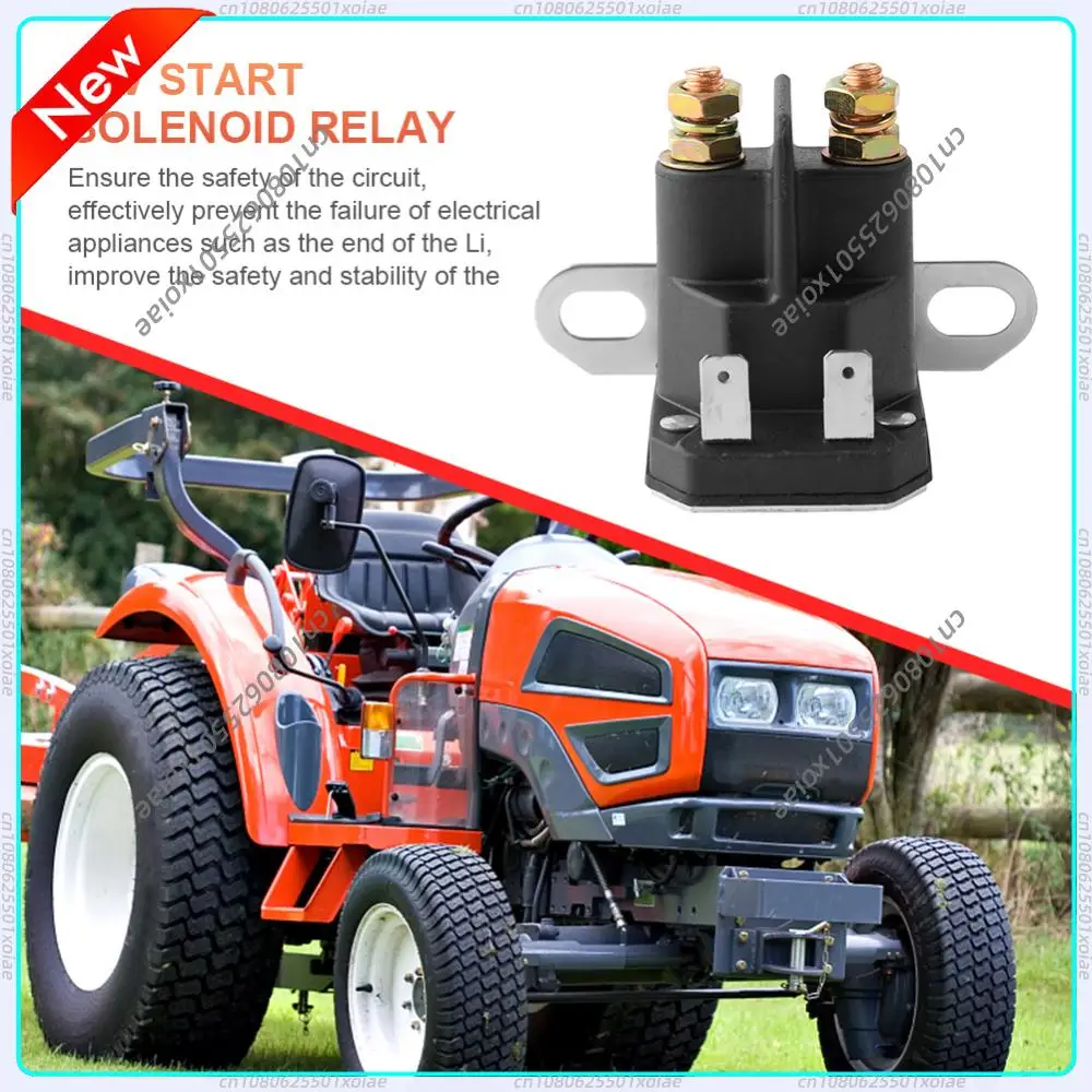 12V Lawn Mower Starter Relay 1134-2962-01 Lawn Mower Motorcycle Starter Zinc Alloy 33-335 for Riding Mower Tractor Motorboat
