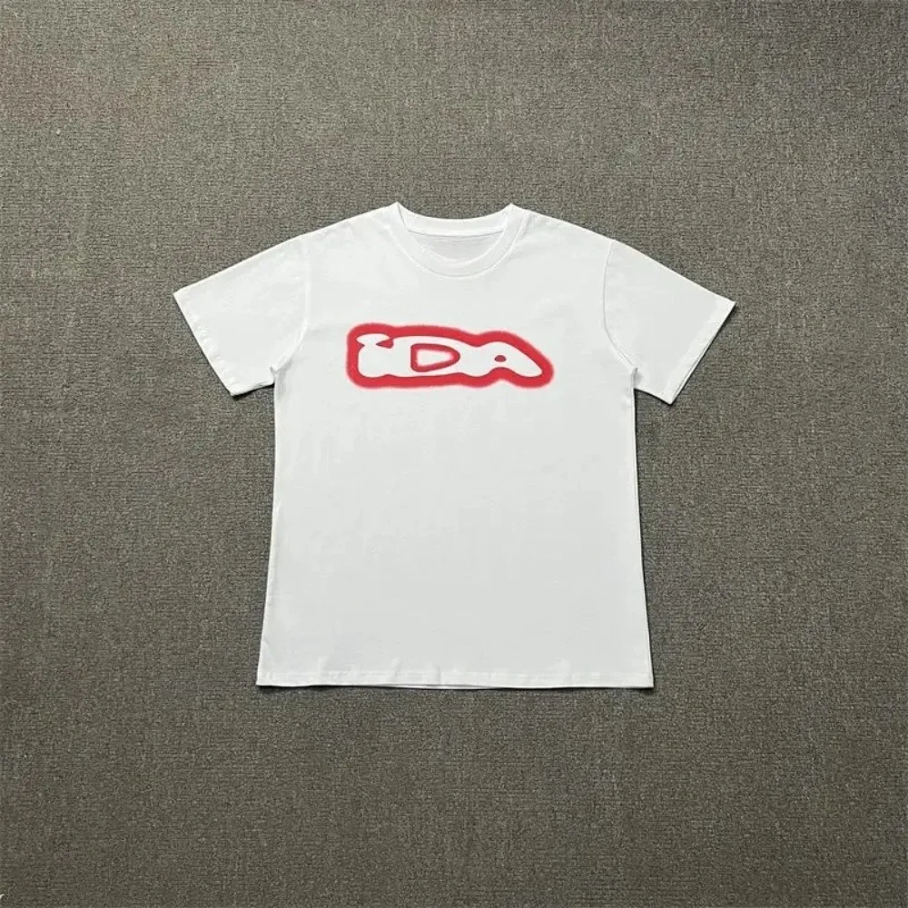 Fun Graphic Tee Pure Crew Neck Loose Short Sleeve American Harajuku Style Casual Couple Summer Wear