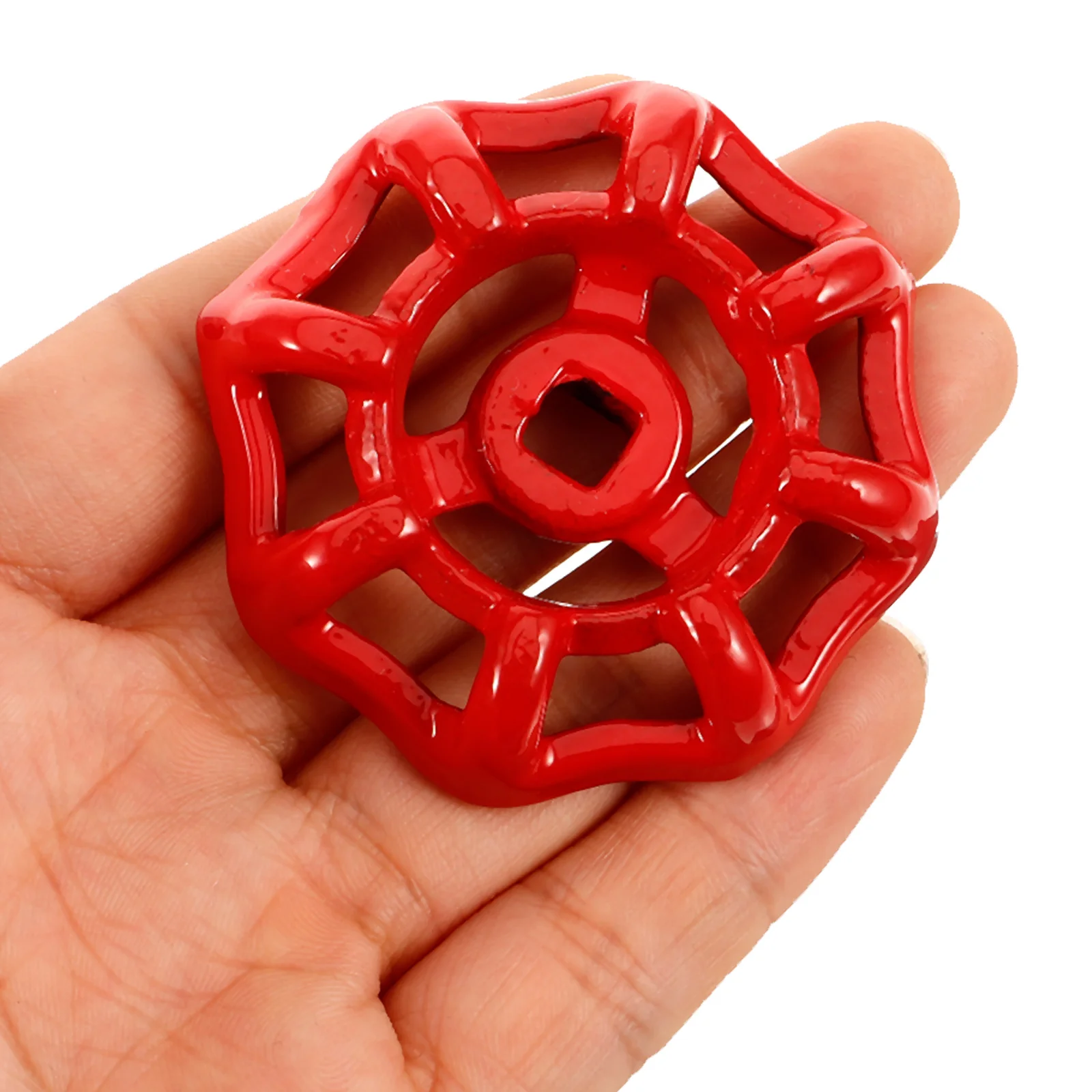 5 قطعة عقارب حمراء الحديد صمام معدني مقبض استبدال لصمامات البوابة المياه حنفية صنبور خرطوم خارجي مريلة اغلاق #1