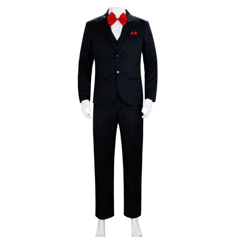 Horror Movie Jigsaw Cosplay para Homem, Fantasia Fantasia Fantasia, Fantasia, Fantasia, Fantasia, Roupa Fantasia, Adulto