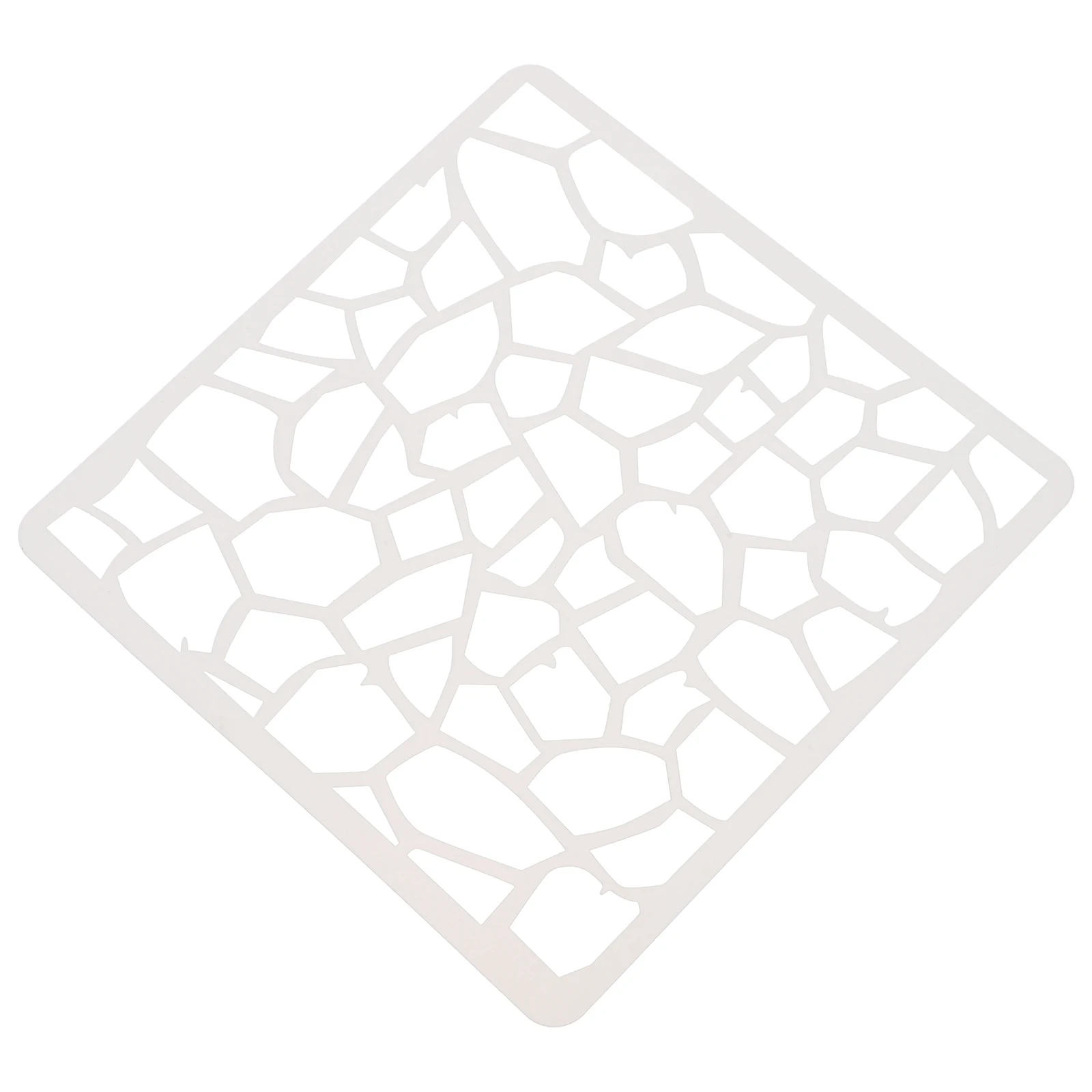 

Geometric Template Reusable PET Project DIY Pebble Mosaic Stencil Decorative Concrete Stamp Mold Painting