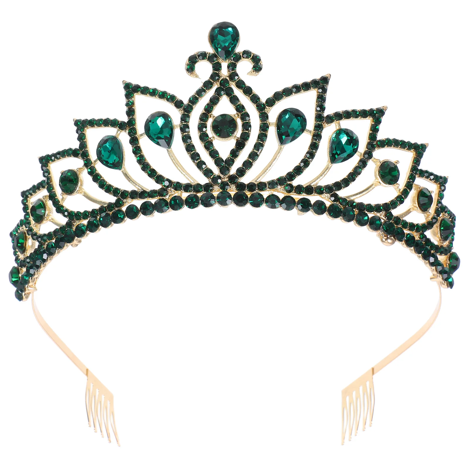 

Crystal Crown Headband Rhinestone Tiara For Women Wedding Bridal Party Birthday Costume Accessory Vintage Style Metal