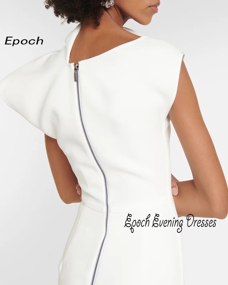 Epoch Crepe Evening Dress فساتين مناسبة رسمية Arabia Mermaid Side Slit Summer Cocktail Party Prom Gown For Sexy Women 2024