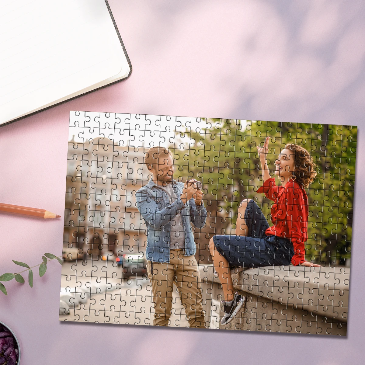 35/300/500/1085pcs Personalized Custom Photo Puzzle Couple Photos Also A Great Game Option Between Family Members
