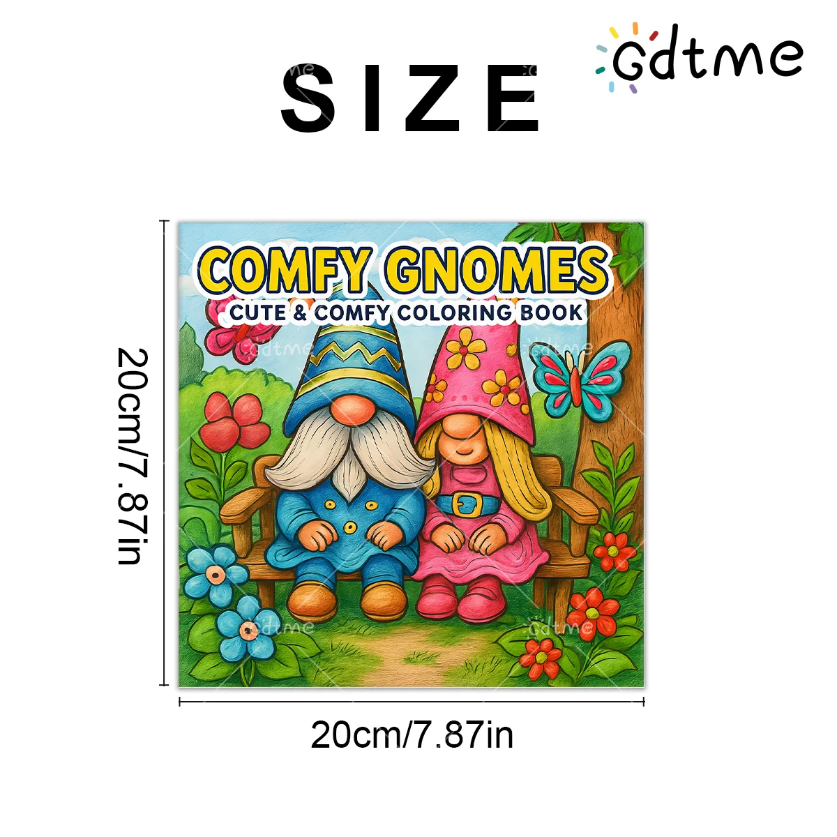 COMFY GNOMES : Coloring Book for Adults Featuring Cute Cozy Daily Activities for Relaxation (Cozy Spaces Coloring)