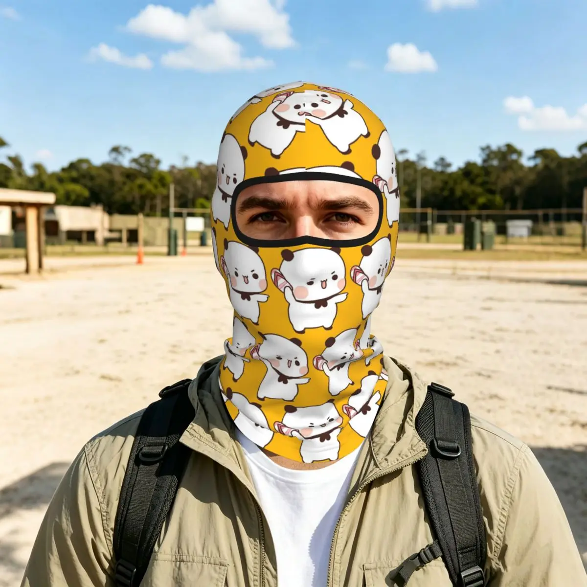 Bubu Is Throwing Flip-flops At Dudu Breathable Thin Balaclava Full Face Mask Sun Protection Neck Gaiter For Motorcycle Cycling