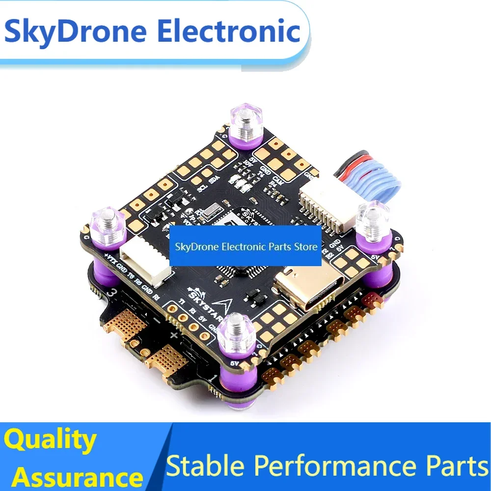 SkyDElSKYSTARS F7HD Pro4 MPU6000 Flight Controller And KO45A/60A AM-32 32bit 128K 4IN1 ESC Fly Tower Stack
