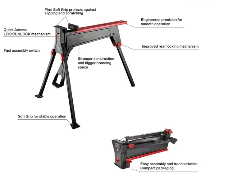 Banc de travail de calcul universel portable, étau multifonctionnel, installation rapide, vente spéciale d'usine, le moins cher