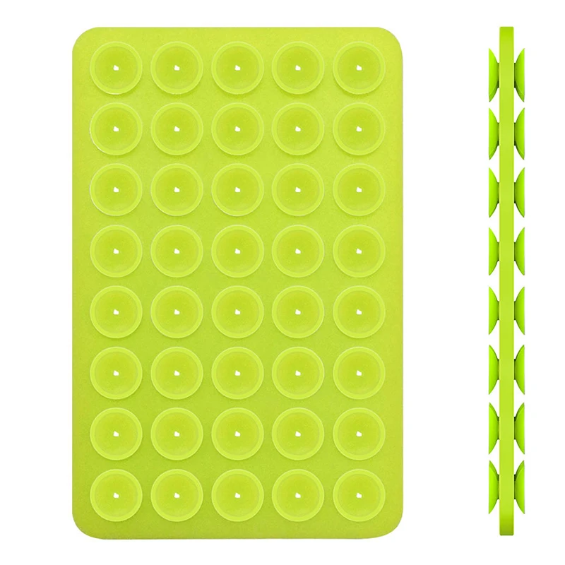 Non-slip Backed Adhesive Sucker Pad Fixed Pad 40 Double Side Silicone Suction Pad For Mobile Phone Fixture Suction Cup