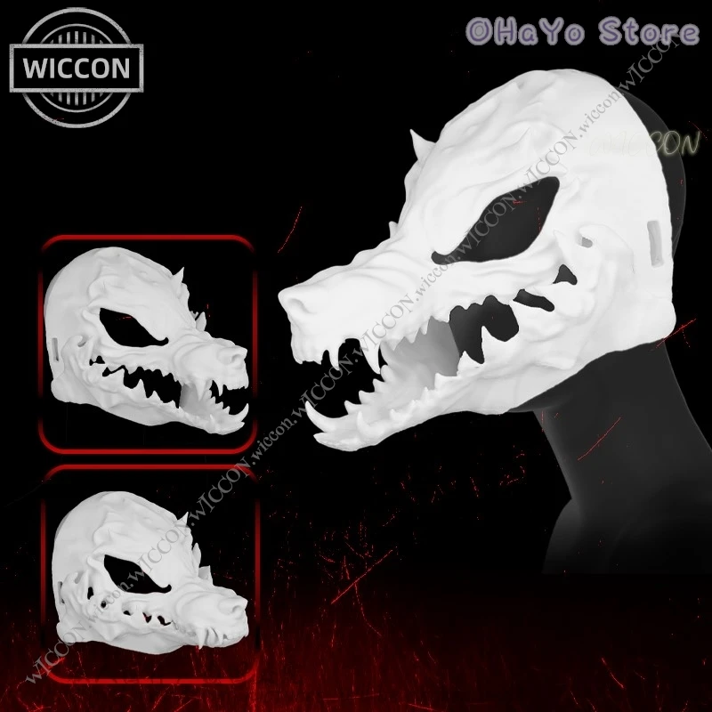 Felhunter Furry Skull Comic-Con Furry Suit Disguise Cartoon Halloween Costume Headwear Party Club Woman Man DIY Prop Halloween