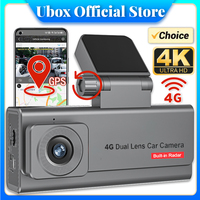 4G Dash Cam Front and Rear 4K Dual Dash Cam Car Camera Mini Dashcam for Cars Night Vision Built-in GPS G-Sensor Parking Monitor