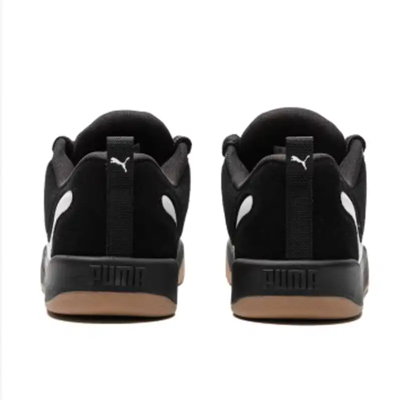 Authentic PUMA Unisex Black Platform Bread Skate Shoes All Season Leather Casual Sneakers 395022-01