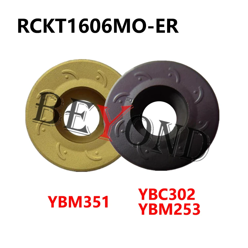 

RCKT1606MO-ER YBC302 YBM253 YBM351 100% Original Carbide Inserts RCKT 1606 MO RCKT1606 Milling Cutter CNC For Steel Stainless