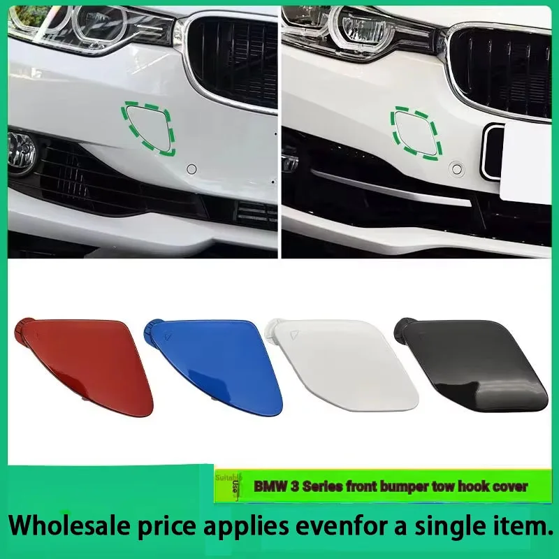Fits BMW 3 Series F30 F31 Front Bumper Traction Hook Hole Cover Front Bar Trailer Cover 51117293116