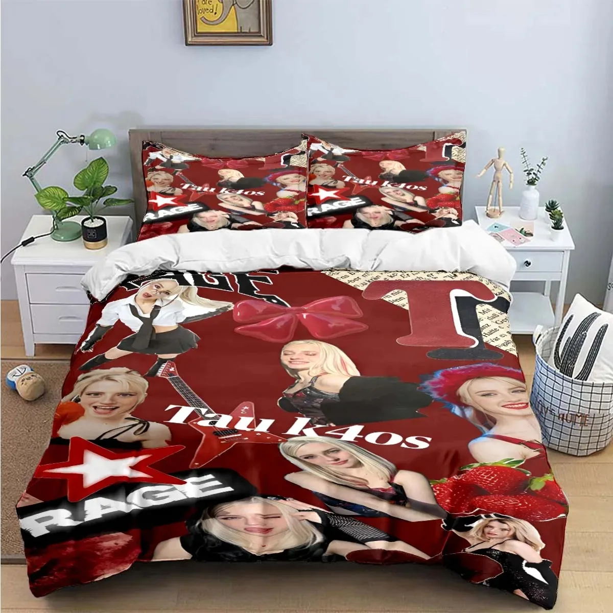 

Europe Star Group K-k4os Bedding Set Single Twin Full King Size Musical Genius Bed Linen Adults Teens Bedroom Gift