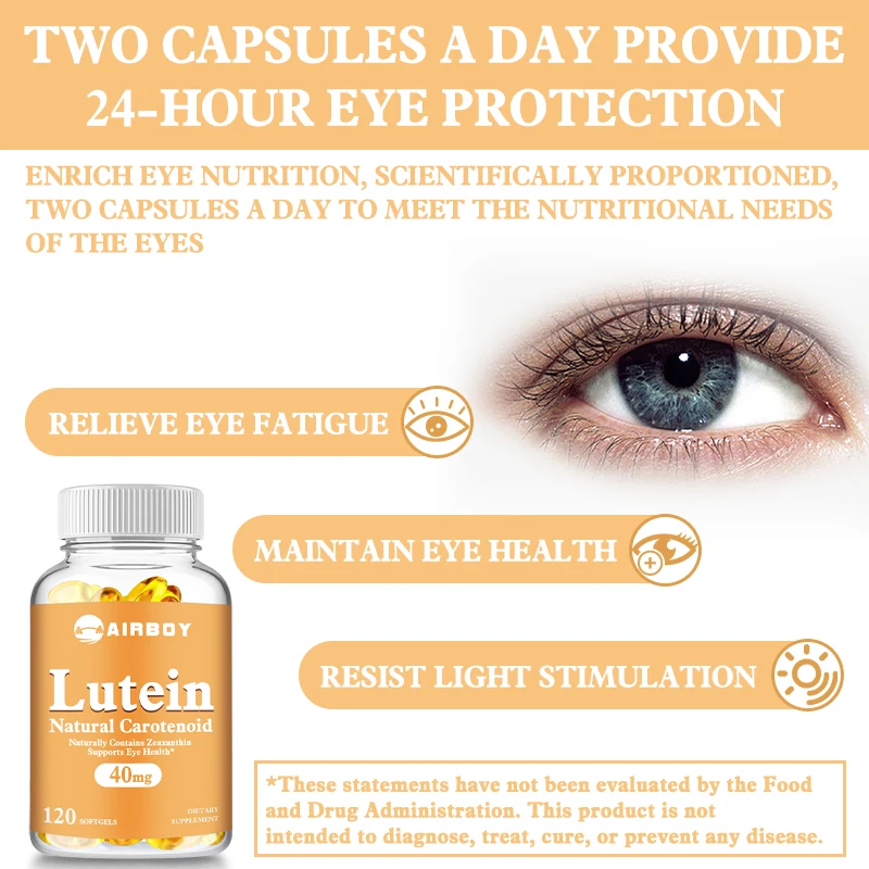 Lutein 40mg - Supports Eye Health and Relieves Eye Fatigue