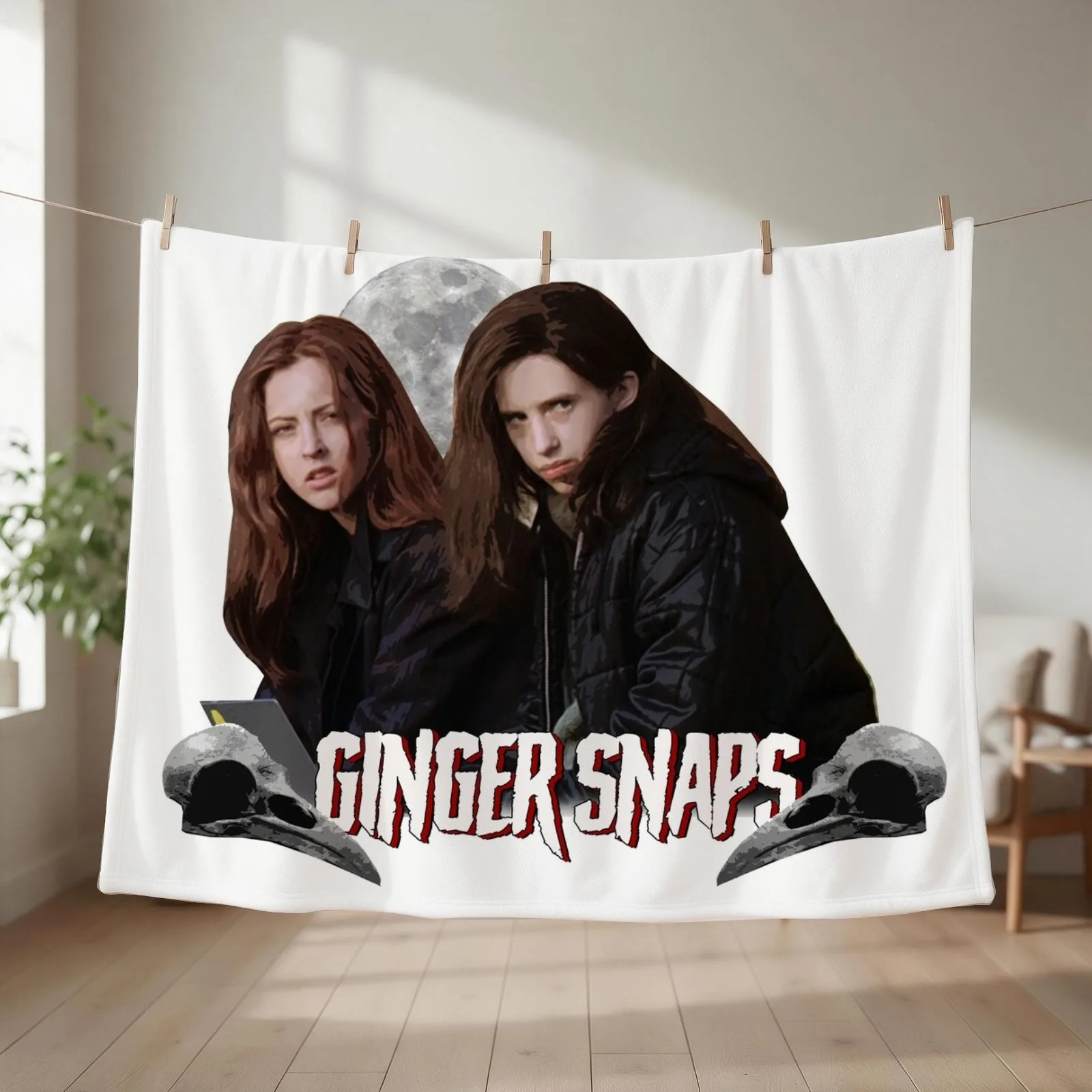 Ginger Snaps - The Fitzgeralds Silently Judging You Throw Blanket couch cozy soft plush fuzzy picnic outdoor blanket