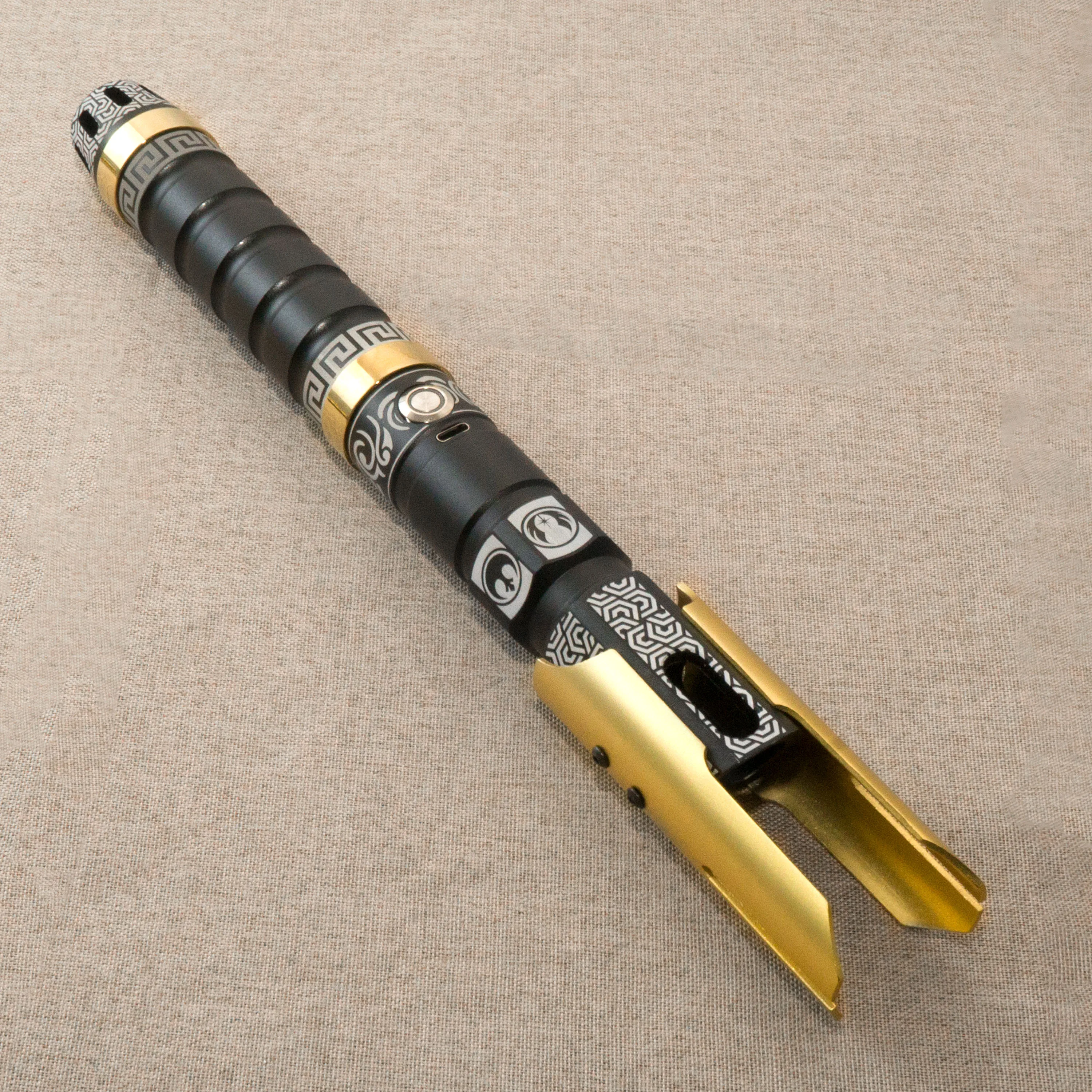 Golden Accessory Lightsabers Custom metal Aluminum Emitter Shrouds