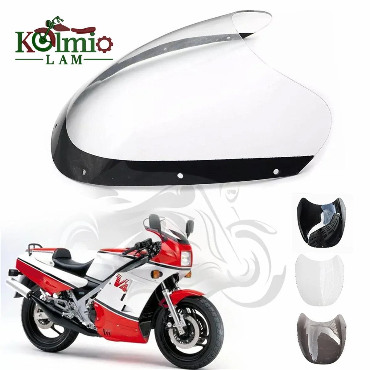 Fit For YAMAHA 1984-1986 RZV500 RZ500 RD500LC RD300LC Motorcycle Windshield Windscreen RD500 RD300 LC RZV 500 1985