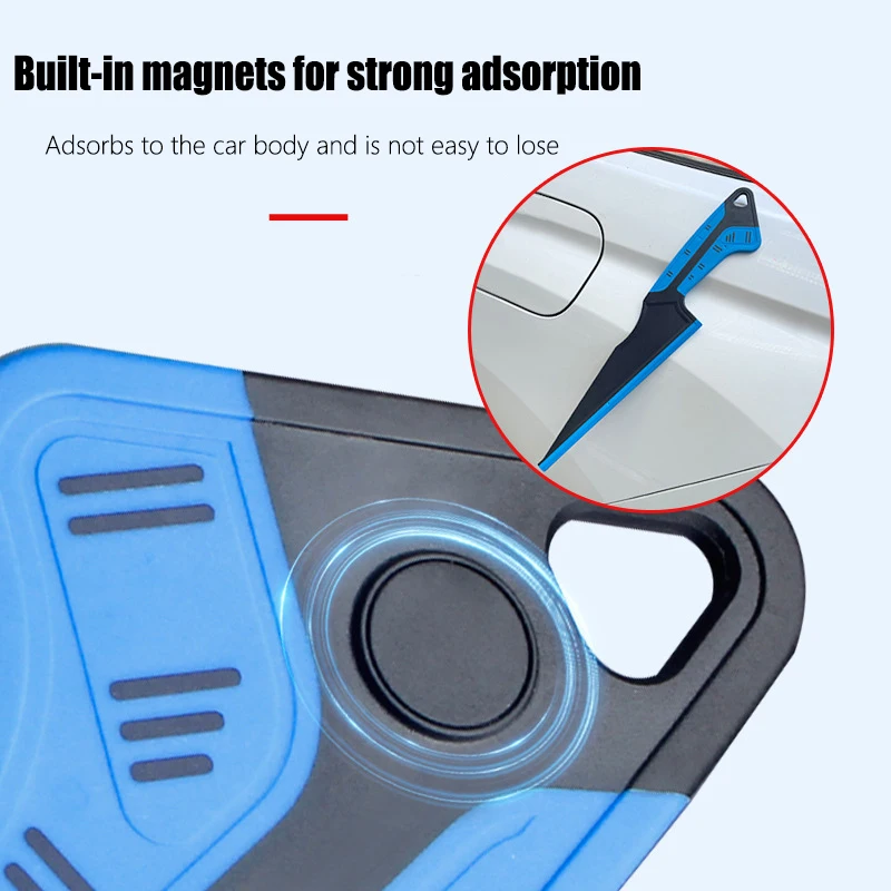 38cm Integrated Rubber Wiper Magnet Water Squeegee Widened Window Tint Cleaning Tool Rubber Scraper for Windshield Water Remover