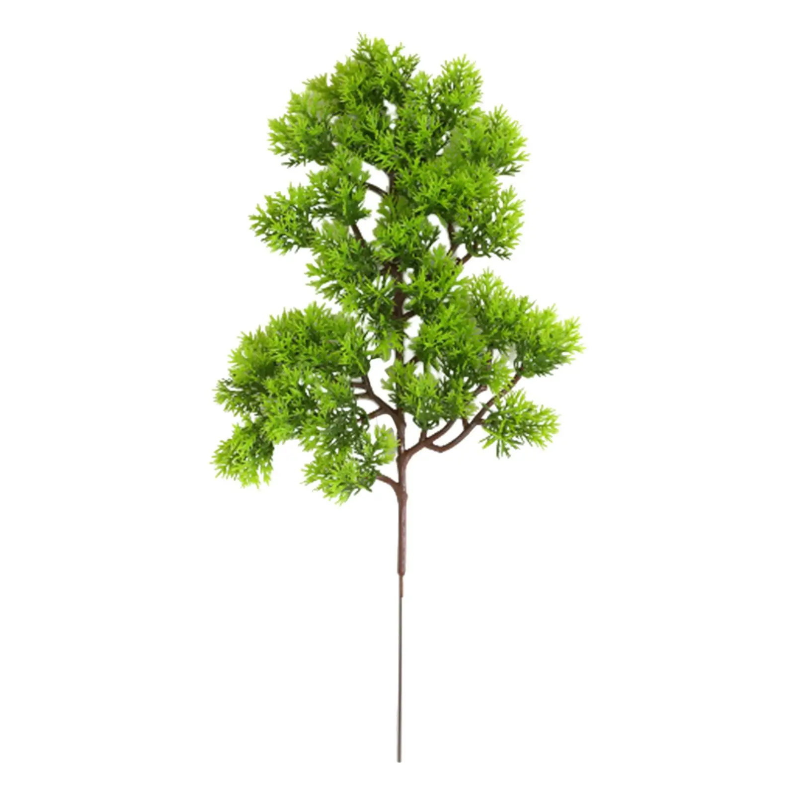 Artificial Pine Green Branch Simulation Leaves Plant Welcoming Pine Bonsai Vase Accessories Home Decoration Plant Fake Flower