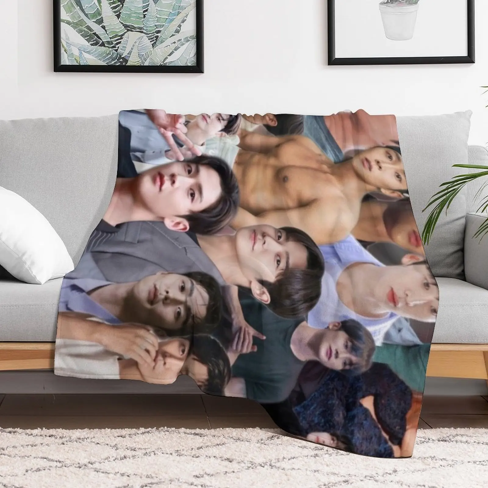 rowoon photo collage Throw Blanket Tourist For Sofa Thin Decorative Sofas Sofa Throw Blankets