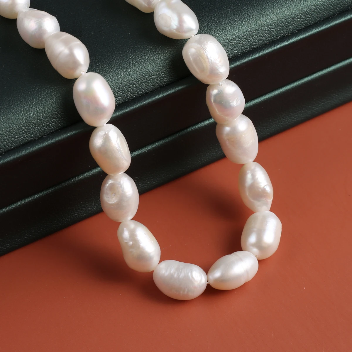 

10-11mm Irregular Shape Natural Freshwater Pearl Rice Pearl Jewelry Making DIY Necklace Earrings Bracelet Accessories Gift 36CM