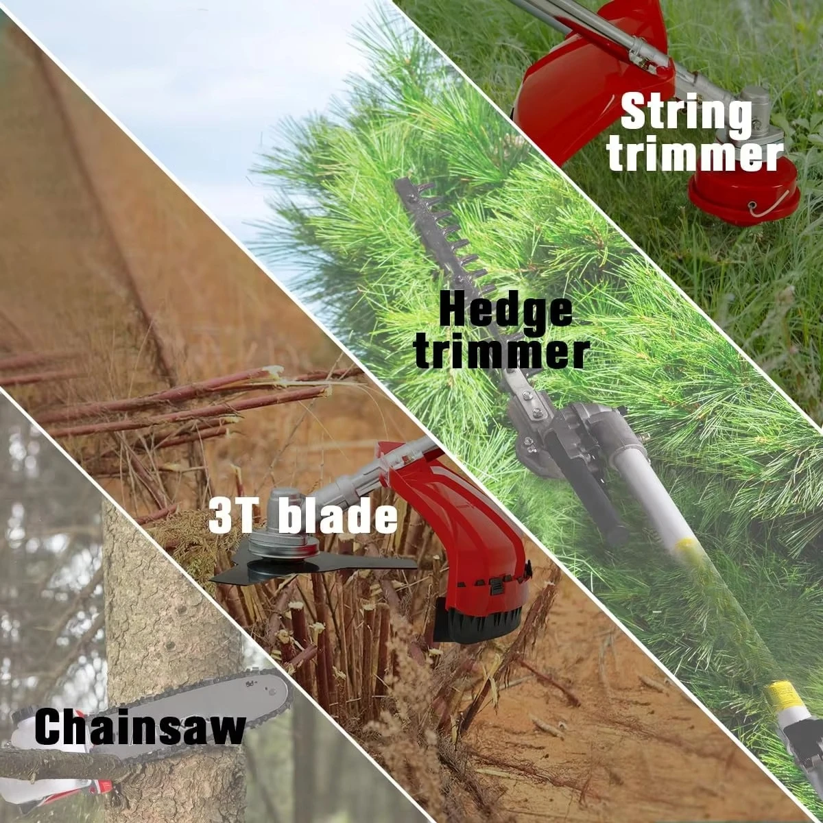 40 فولت اللاسلكي الاعشاب واكر 12 "منشار القطب الكهربائي أداة تشذيب الحافة آلة تقطيع الفراشي 4 في 1 أدوات الحدائق المتعددة 20 فولت 4Ah بطارية 1 * شاحن #2
